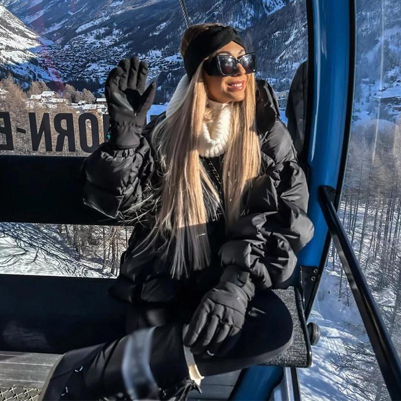 Stand-up Collar Zipper Rhombic Cotton-padded Jacket Women's Solid Color Winter Padded Jacket To Keep Warm Short Tops Colors To Choose From Jackets