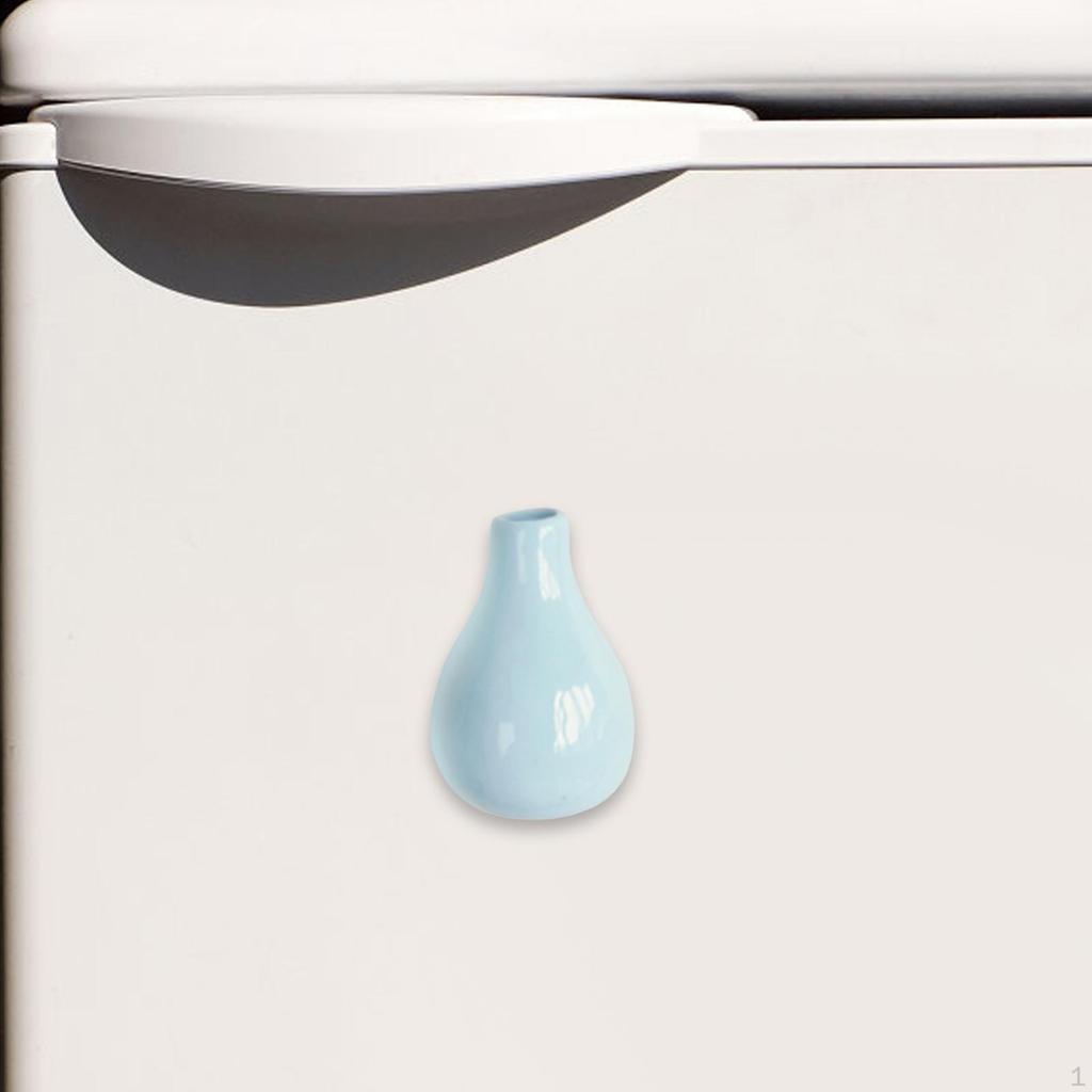 Mini Vase Fridge Stickers Flower Arrangement Cute Interesting Small Ornaments Refrigerator