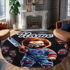 Customizable C-Chucky1 Round Non-Slip Carpet - Ideal for Garden, Picnic, Office, Perfect for Decoration, Suitable For All Seasons