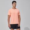 Men's Quick-Dry Short Sleeve Round Neck Sports T-Shirt: Breathable, Elastic, Plus Size Top for Running & Fitness