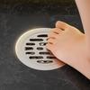 Scarico a pavimento tondo in acciaio inossidabile 304 per bagno, scarico a pavimento deodorante 9,8 cm per ristrutturazione case vecchie, scarico a pavimento per lavatrice