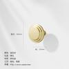High End Golden Wardrobe Door Handle Modern Drawer Knob Simple Cabinet Handle Fashionable Zinc Alloy Solid Circular Handle