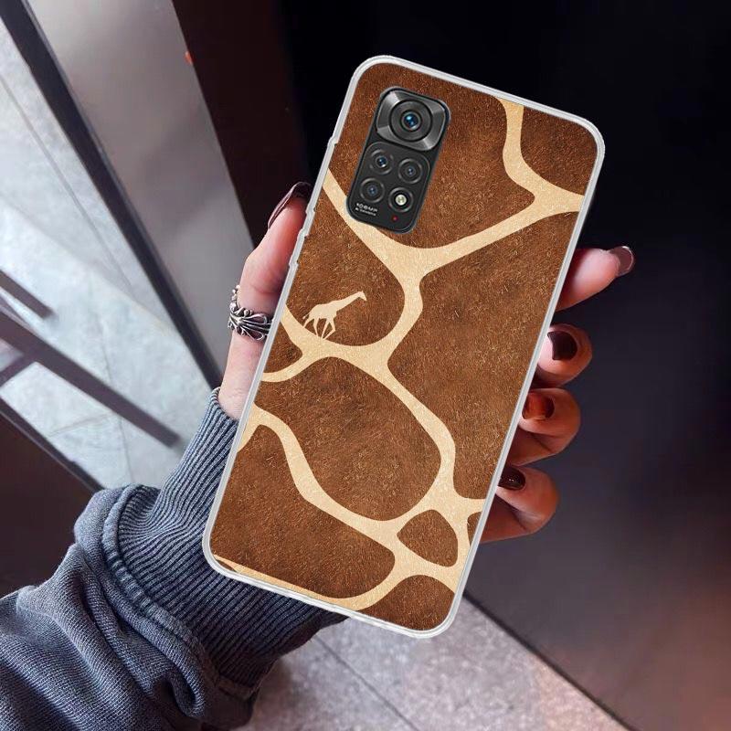 Cute Cartoon Giraffe Animal Phone Case for Xiaomi Redmi Note 15 14 14S 13 12 12S 11 Pro Plus 11E 11T 11S 10S 5G Soft Cover Funda