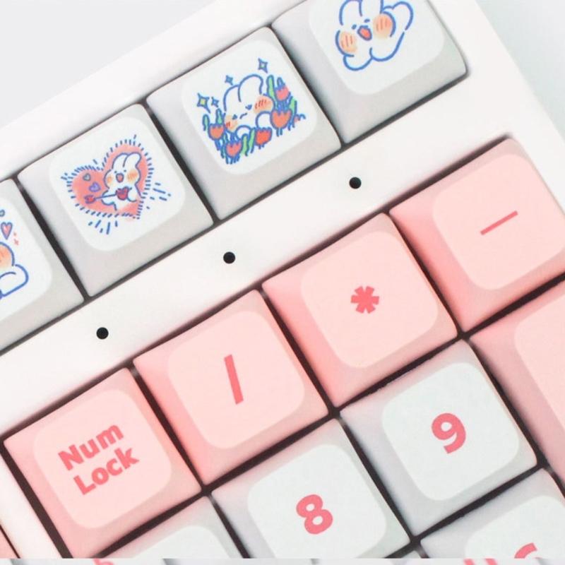 Conjunto de Keycaps 138 teclas XDA Profile PBT Dye Sublimation para teclado mecânico para jogos -MX hes Keypad