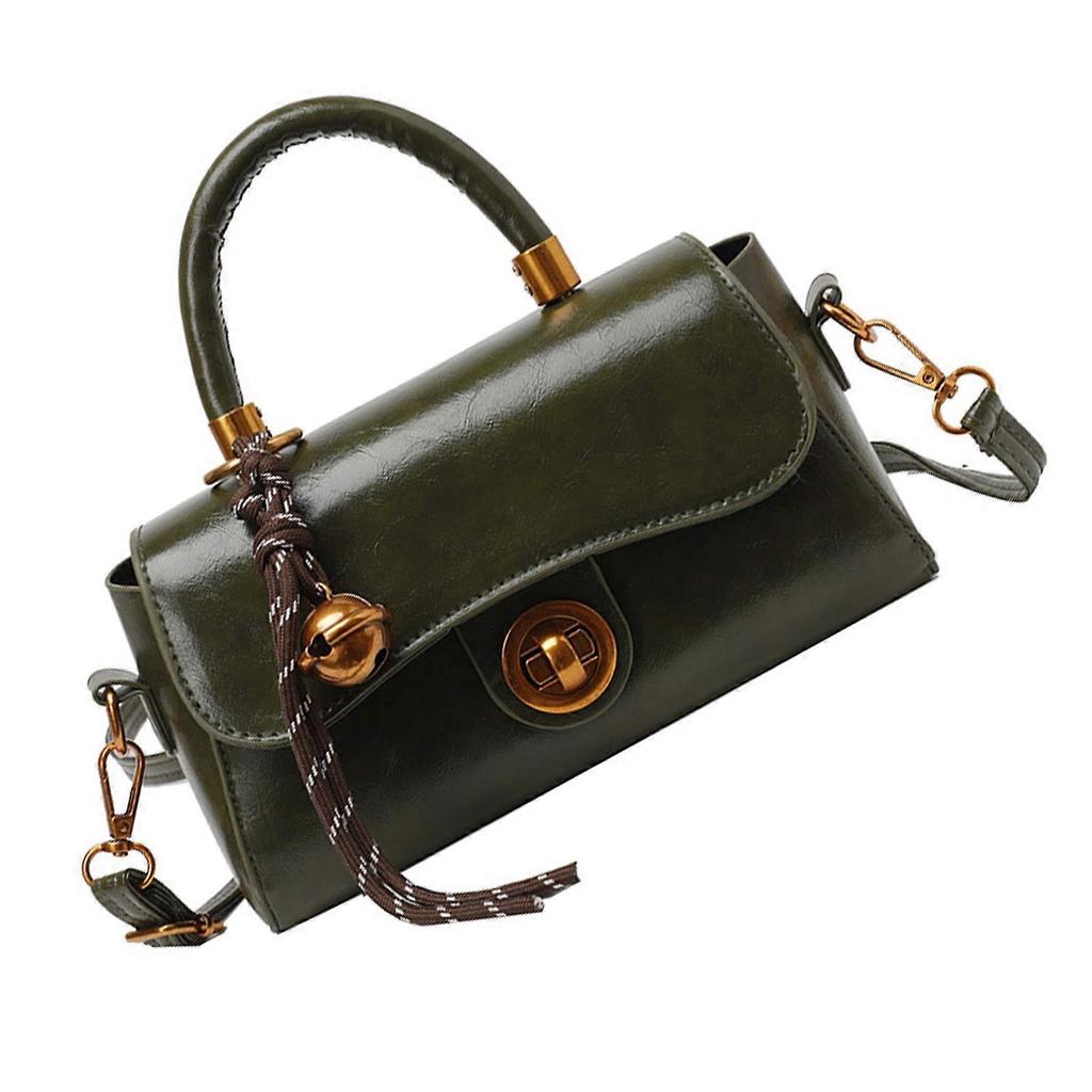 Stylish Crossbody Bag with Adjustable Strap Practical PU Leather Shoulder Handba for Work Shopping and Social Event Green