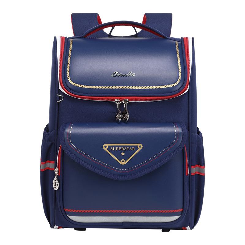 New burden-reducing and breathable primary school schoolbag, light burden-reducing children's primary school schoolbag