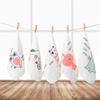 5PCS Burp Cloth Baby Gauze Towels Super Soft Scarf Pure Cotton Square Towels Portable Six Layer Cartoon Infan Washcloth