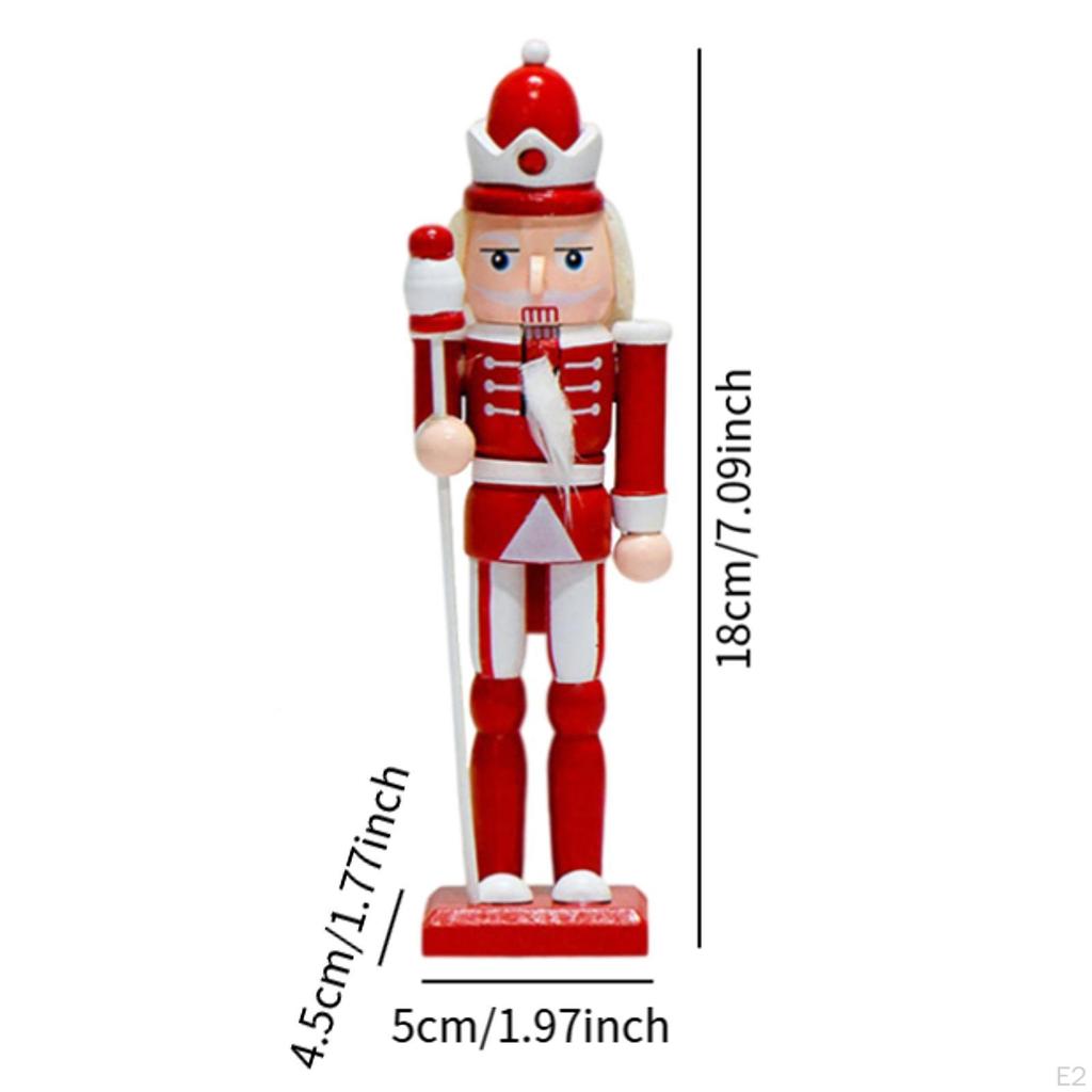 4x Nussknacker Figuren Weihnachtsdekoration Figur Ornamente für