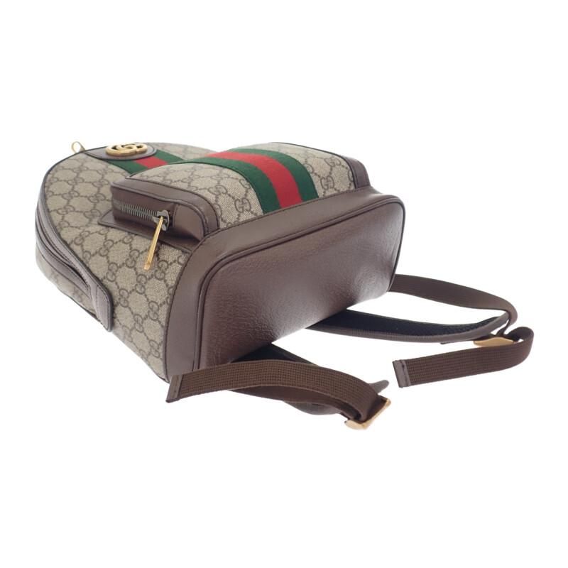 Gucci 547965_9U8BT_8994 Batoh · Denní batoh béžový Plátno GG Supreme/kůže Dámský