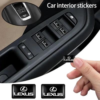Auto Innenaufkleber Gummiplakette Dekoration Aufkleber für RX330 IS250 Ct200h ES300h RX350 IS300h ES350 Lenkradaufkleber