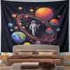 Astronaut Floating in Colorful Space Pattern Wall Hanging Tapestry Decorative Tapestry Home Decor for Bedroom and Living Room
