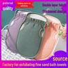 Thickened Double Layer Exfoliating Towel with Finger Hole - Fine Sand Shower Gloves for Painless Mud Removal