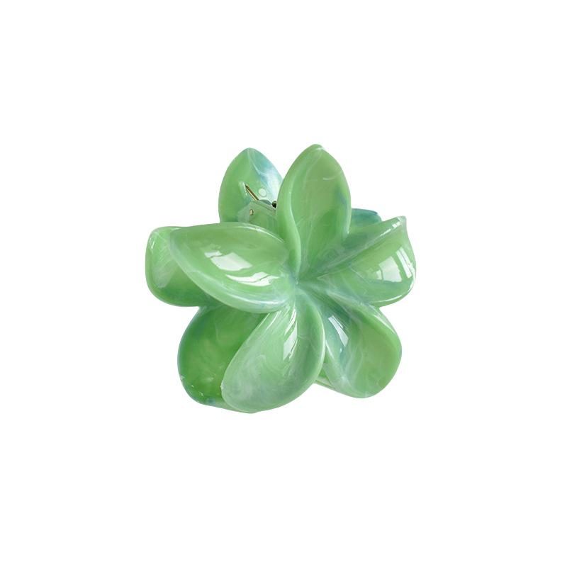 7cm Frangipani Hair Claw Clip - Colorful, Versatile Updo & Ponytail Accessory