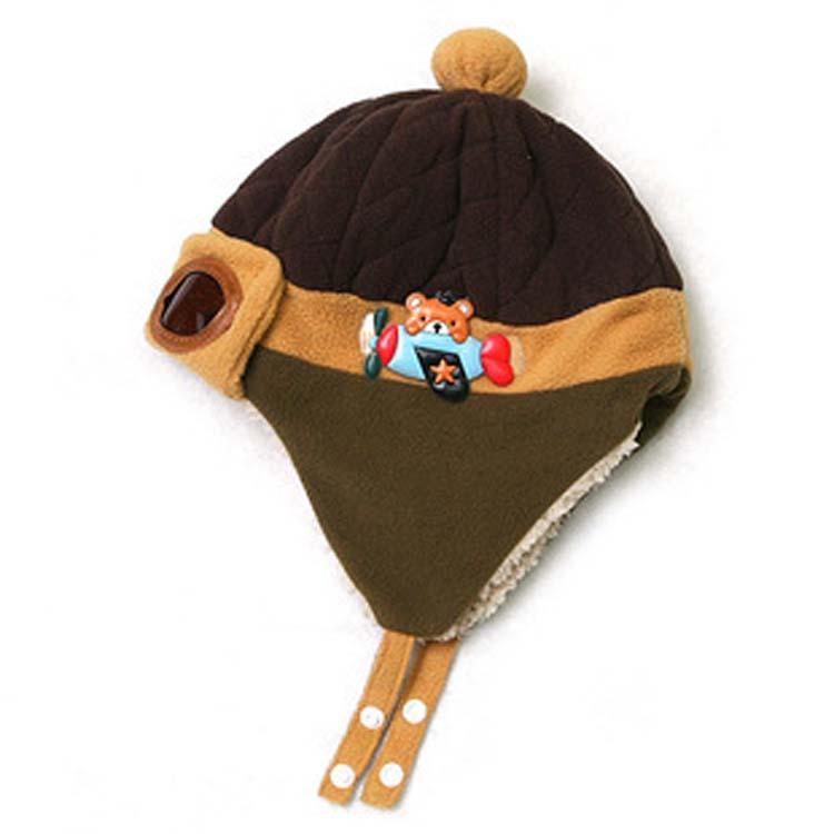 Winter Baby Gehörschutz Mütze Kinder Cartoon Pilotenmütze Koreanische Version Klassische Herbst Winter Junge Mädchen Baby Gehörschutz Mütze