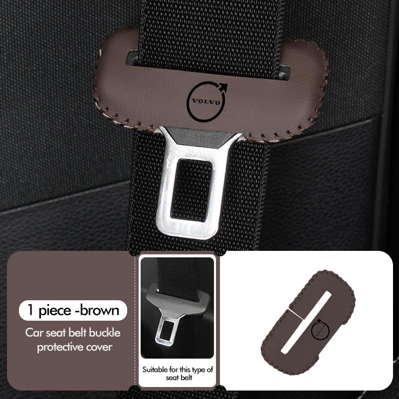 cpbkt6 Car Seat Belt Buckle Protector Sleeve Anti Scratch Cover For Volvo S60 S80 S90 C30 XC40 XC60 XC70 XC90 V40 V60 V90 T6