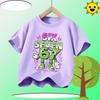 67 Brainrot Children 100% Polyester T-Shirt Boys' Sports Shirt Girls' Casual Top Summer Short Sleeve Personalized Cartoon Print