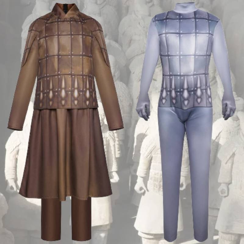 Cosplay Army Terracotta Costume Set Fashion Halloween Stage Show Party Costume