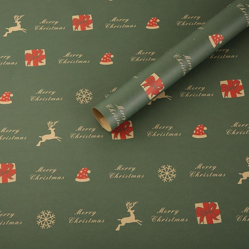 20/10 PCS Merry Christmas Gifts Wrapping Paper 2025 New Year Party Gifts Packaging Decoration Classic Patterns DIY Crafts Paper