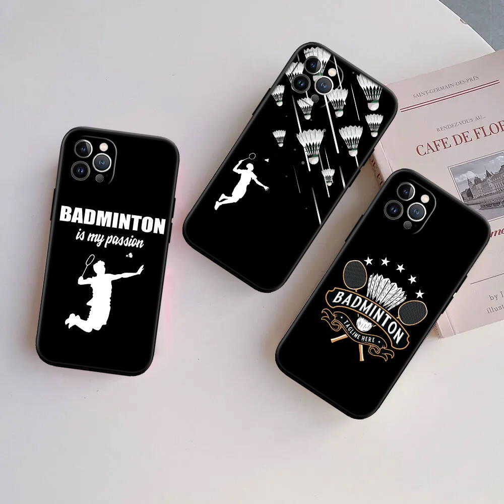 Badminton Sports Case for Samsung Note 20 10 S25 Plus Ultra Lite FE A11 A26 A51 A52 A53 A56 A70 A71 A72 A73 M20 M30 M21 M31 M51