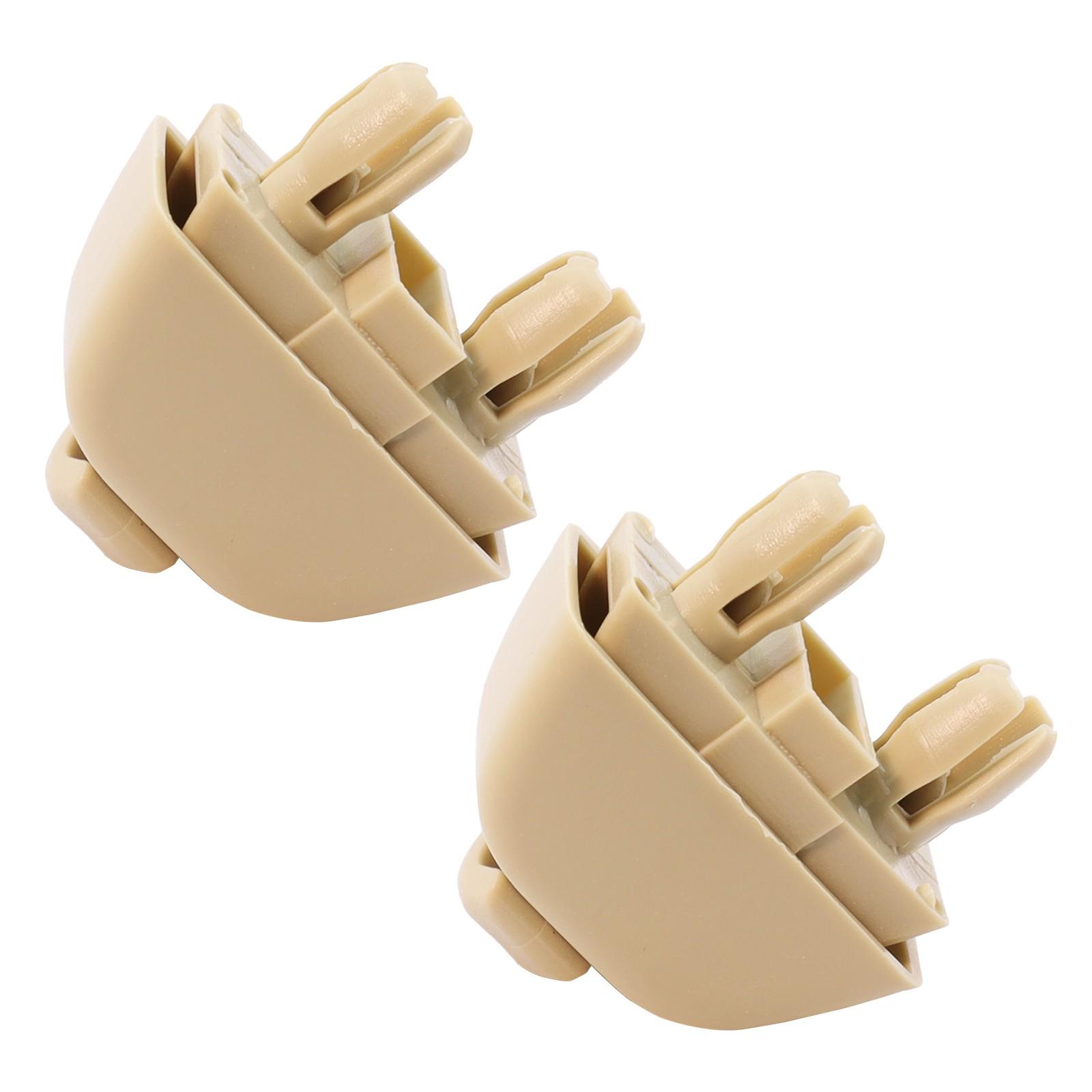 2pcs Beige Sun Visor Hook Clip 6R0857561 4F0857561 For VW Passat 2012-2015