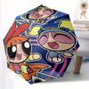 1pc Powerpuff Girls Automatic Umbrella with Folding Feature - Compact Travel Umbrella, Perfect Gift for Birthday, Christmas, 036