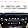 14x For BMW 5 6 7 F10 F07 F06 F01 Car Center Control Air AC Button Cover Sticker