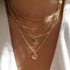 Multilayer Trend Elegant Jewelry Long Snake Chain Crystal Star Pendant Necklace Unquie Women Necklace N0308