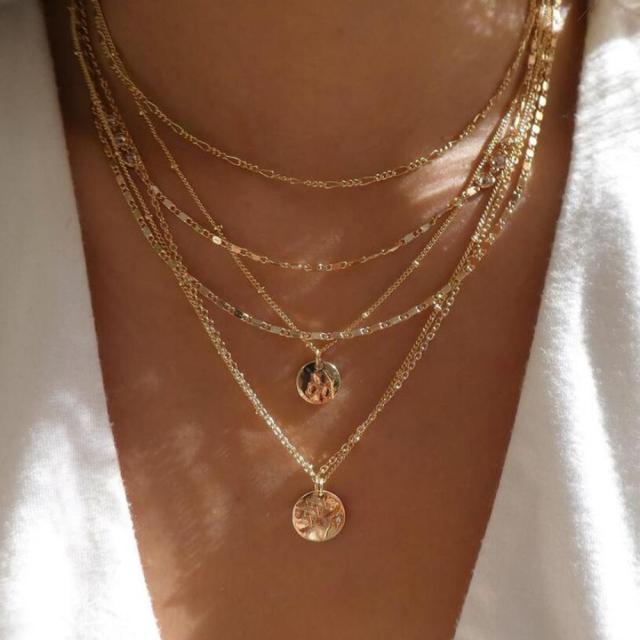 Multilayer Trend Elegant Jewelry Long Snake Chain Crystal Star Pendant Necklace Unquie Women Necklace N0308