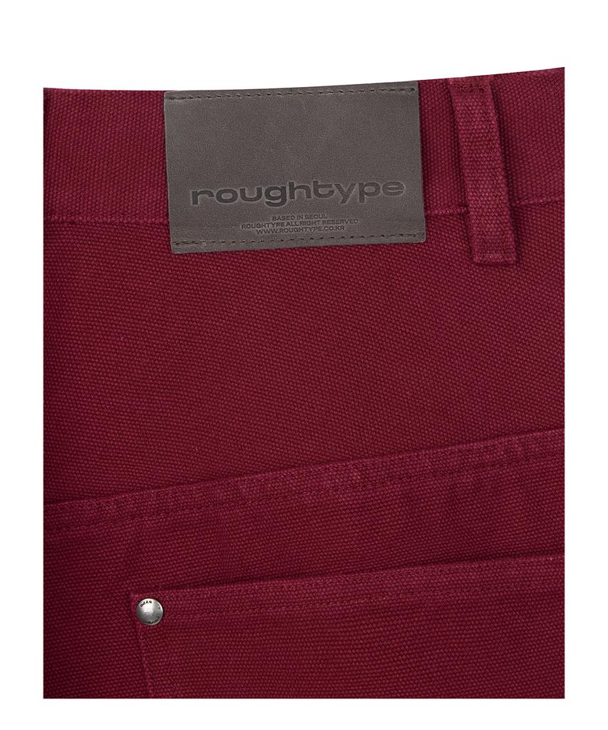 Lotaib Drop Line Oxford Pants - Red