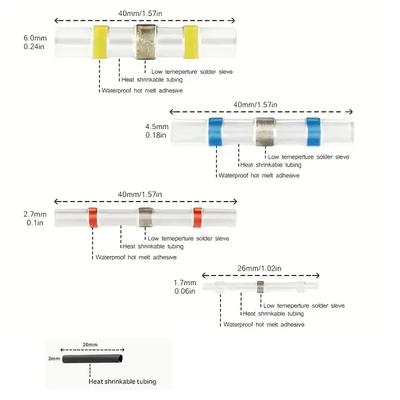 Elektrische Kabelverbinder, isolierter Stoßverbinder, Schrumpf-Lötanschluss, wasserdichter Stoßverbinder, Kabelanschluss