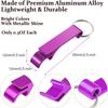 20Pcs Portable Beer Bottle Openers Aluminum Bottle Openers Keychain Bottle Opener Soda Beverage Bottle Opener for Party Wedding