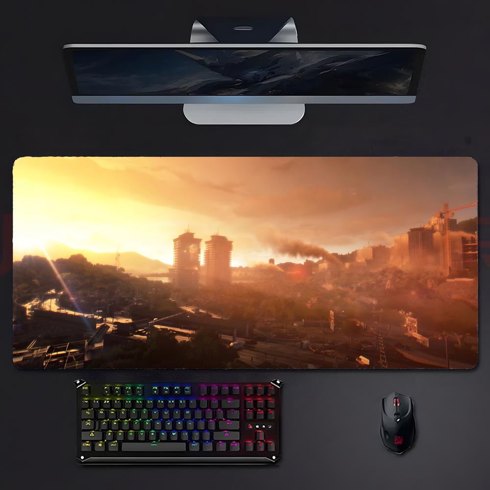 Game Survival Ddying Light Mouse Pad Large Gaming Mousepad With Stitched Edges Thickened Desk Mat Pc