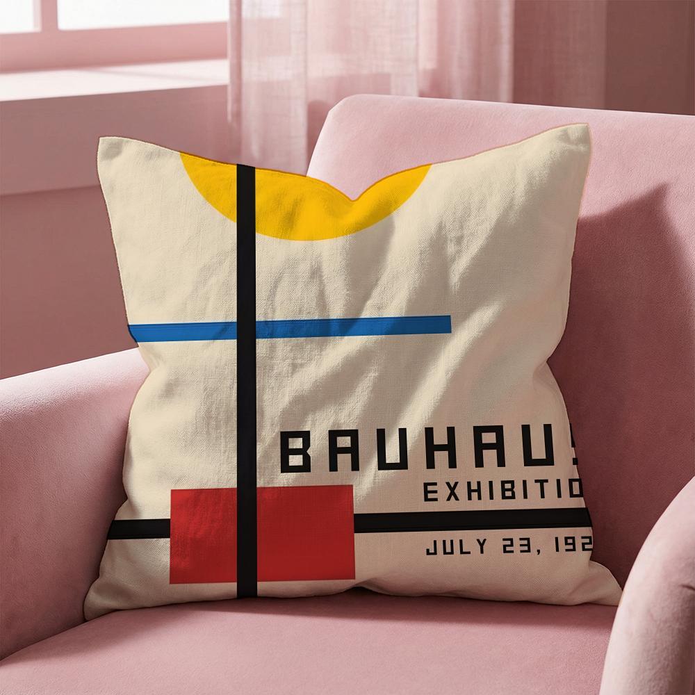 Famous B-Bauhaus Designs Cushion Cover Multi-Scene Pillow Cover for Home & Car - Reversible, Soft & Durable for Daily Use