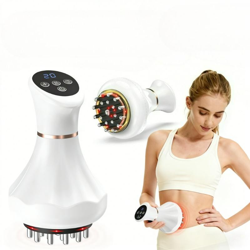 Shaping Massage Brush Meridian Comb With Infrared Heating Lymphatic Drainage Massager Anti Fat Quality Relief Back Pain