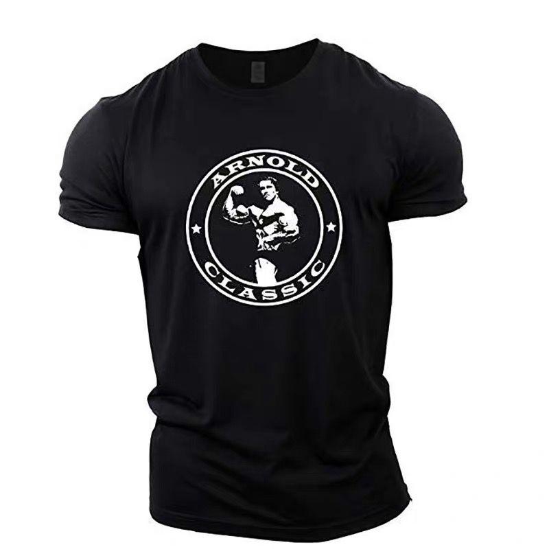 Muscle Unisexs Gym Outwork Tshirts Short Sleeve Printed Unisex Sporty Exercise Casual Tops 5xl Plus Size Fitness Tees Clothing