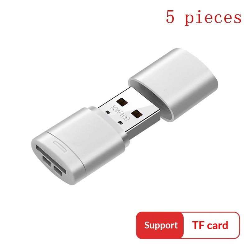 1/5Pcs Portable Memory Card Reader Adapter Usb2.0 Mini Tf Card High Speed Memory Card Reader With Tf Card Slot Maxcompatible 2Tb
