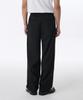 Musinsa Standard Brushed One-Pleat Wide Banded Slacks [Black]