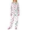 Women's Butterfly Print Long,Sleeved Pajama Set