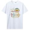Vintage August 1980 Original Parts T-shirt Birthday Gift Tshirt Fashion Oversized T Shirt Clothing Unisex Cotton Tops