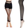 Women Fashion Footless Fishnet Tights High Wasited See Through Net Leggings Black Fishnet Stockings Pantyhose