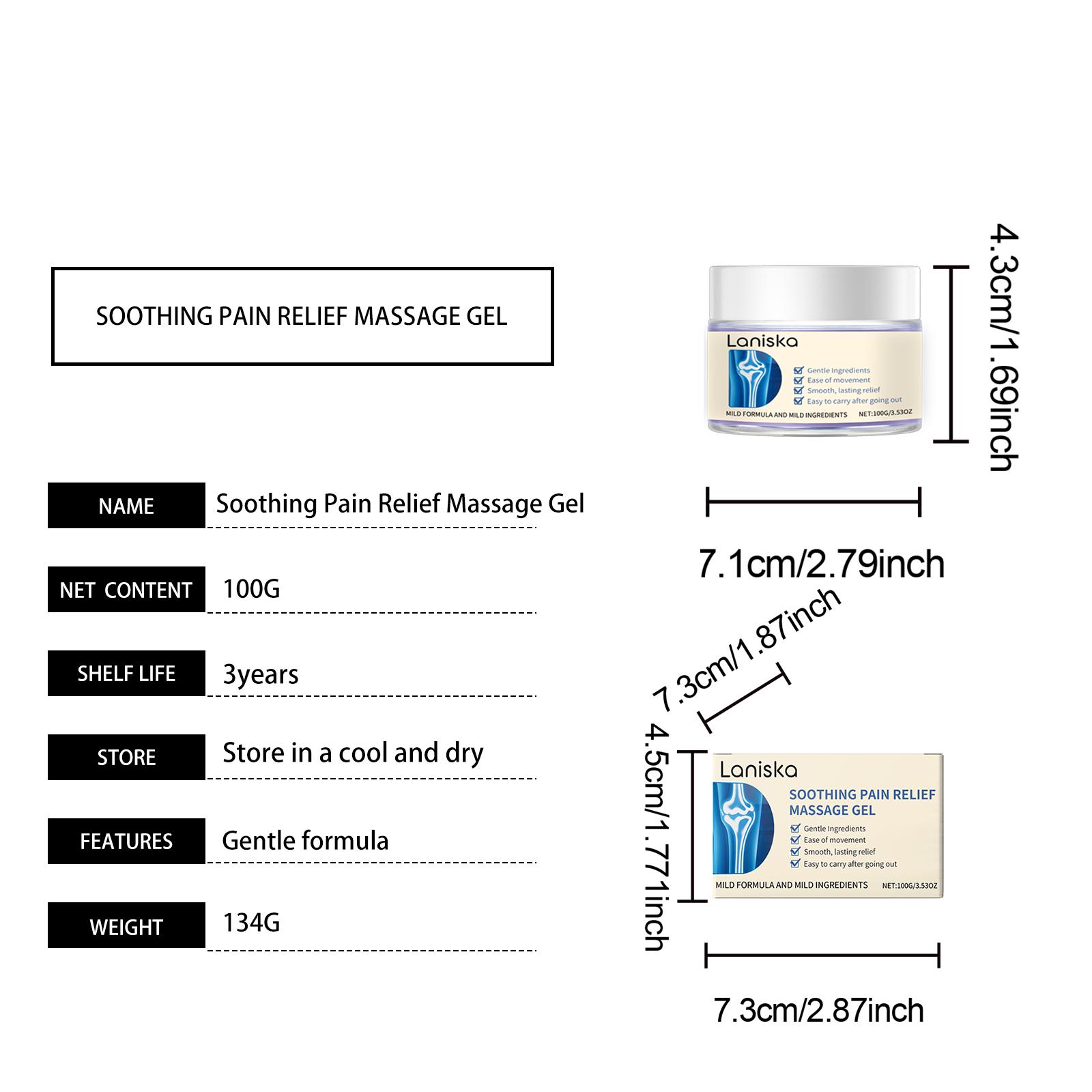 

Joint Care Gel for Knee & Body, Daily Joint Support, External Massage & Skin Care 100g