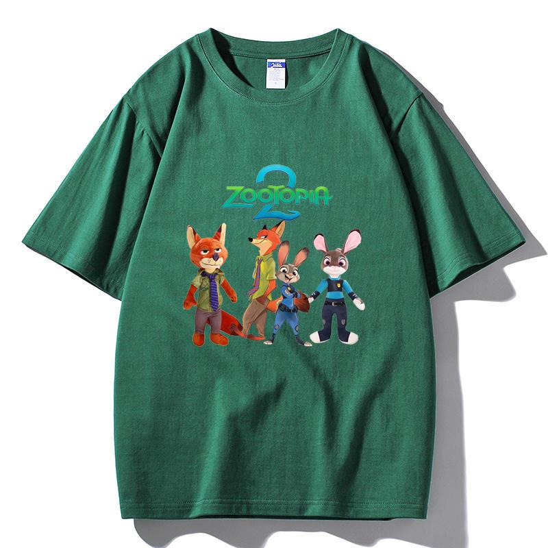 

M23 MINISO 2026 Summer Men Women Print Oversized T-shirt Casual Cotton Tee XXL темно-зелений колір