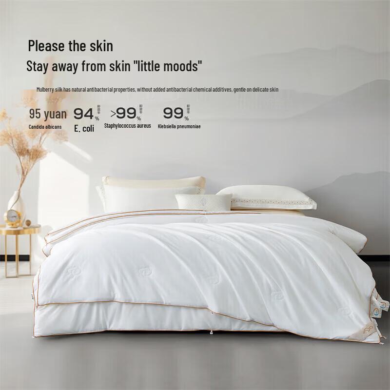 

Mercury 100% Mulberry Silk All-Season Duo Duvet