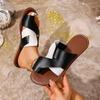 Ladies Shoes Open Toe Beach Casual Slippers Women Outdoor Mixed Color Flat with Summer Footwear Plus Size Thong Women's Sandals