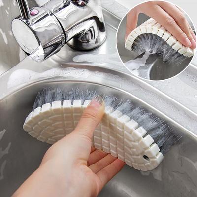 Bendable Kitchen Sink Cooktop Cleaning Brush Soft Bathtub Corner Tile Brush Multipurpose Home