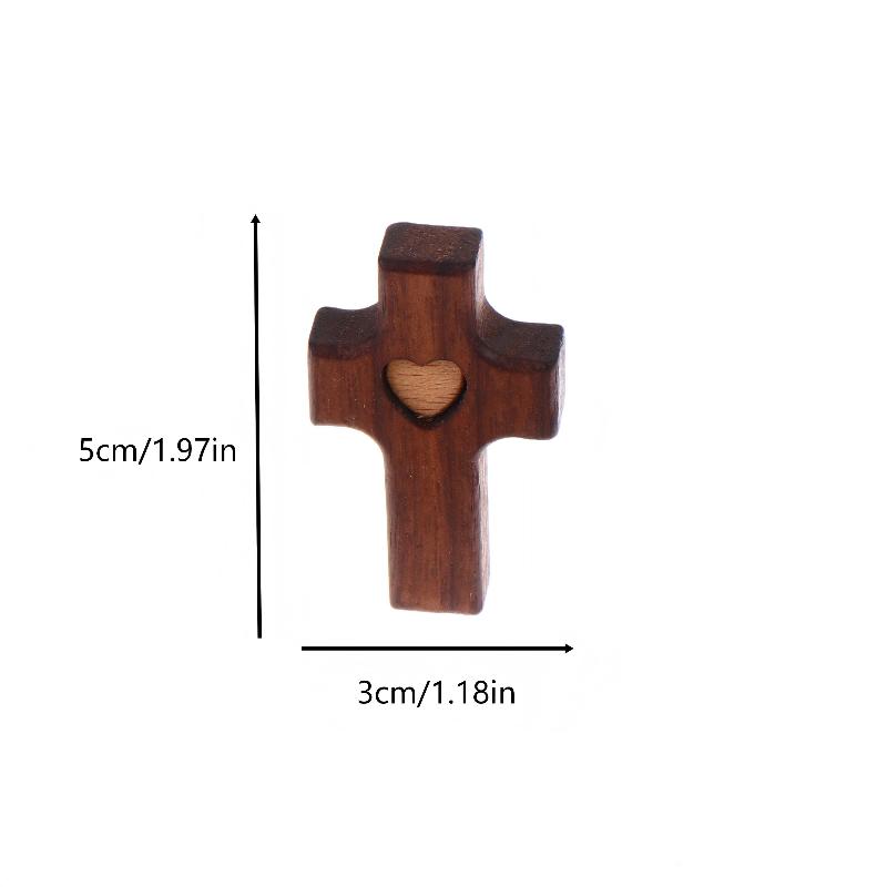 1/3 Stück Holzkreuze Dekoration Mini Taschenkreuze Handflächenkruzifix Finger Spielzeug Für Erwachsene Kinder Gebet Und Glaube Geschenk