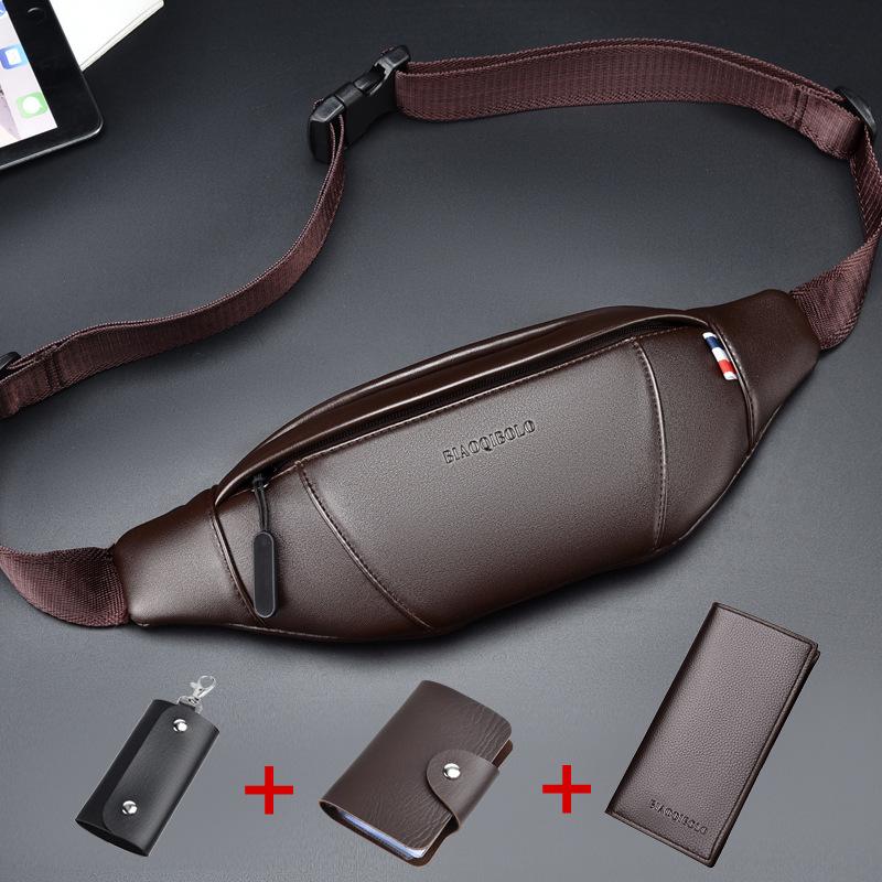 Leisure Bag Waist Bag Men's Diagonal Cross Men's Bag Multifunctional Chest Bag Men's Phone Bag Shoulder Bag