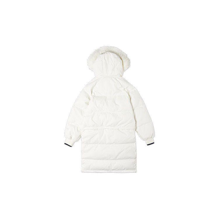 Converse Down Jackets Women's White Hooded Moderate Quilted Down Jacket 10020023-A01