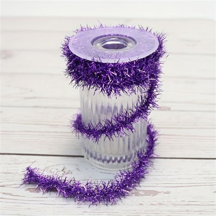 Wire Garlands Tinsel Ribbon Colorful Ribbon for DIYs Craft Bows Gift Wrapping