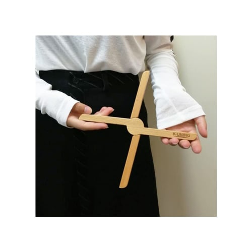 K-UNING Folding Pot Holder, One-Touch, Wooden, Compact, Outdoor Use